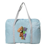 Women Organizer Bags Foldable Travel Bag Portable Handbag Bear Totes