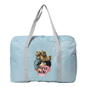 Mom Printed Carry-On Travel Bag Foldable Duffle Handbags