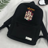 Maneskin Shoulder Travel Laptop Canvas Backpack for Teenagers