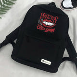 Maneskin Shoulder Travel Laptop Canvas Backpack for Teenagers