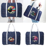 Wave Series Printing Travel Bags Nylon Unisex Foldable Water Proof