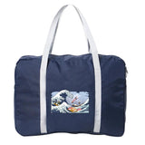 Wave Series Printing Travel Bags Nylon Unisex Foldable Water Proof
