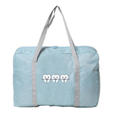 Teeth Print Foldable Travel Bag Large-capacity Luggage