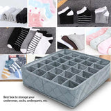 30 Grids Underwear Socks Storage Drawer Organizer Box