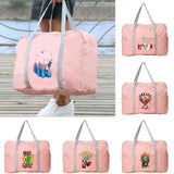 Outdoor Camping Storage Bag Foldable Zipper Hand Series Print Organizer