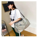 Waterproof Oxford Gym Bag with Shoe Compartment