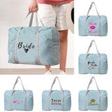 Bride Print Tote Travel Bag - Large Capacity Duffle Handbag