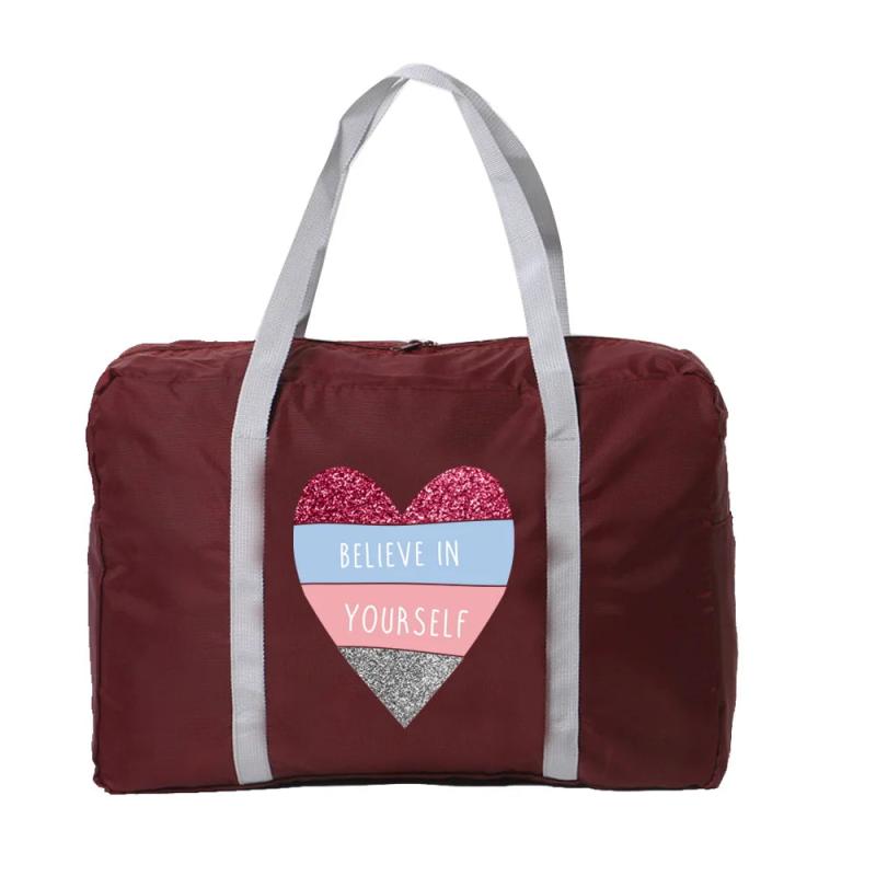 Foldable Travel Luggage Bag Waterproof Tote Nylon Bag