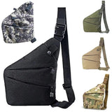 Casual Shoulder Bag Space-saving Bag Wear Resistance Zipper Left/Right Shoulder