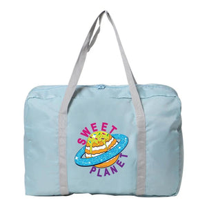Astronaut Print Travel Bag, Foldable Duffle Handbag