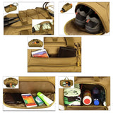 35L Waterproof Nylon Backpack for Hiking Travelling Shoulder Bag