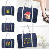 Nylon Foldable Travel Bag Mushroom Printed Waterproof