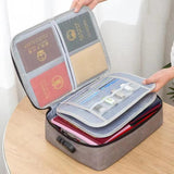 Waterproof Handbag Travel Wallet Storage Bag Food Pattern Organizer