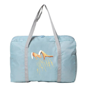 Foldable Duffle Bag Organizers Large Capacity Packing Cubes Hand print Luggage B