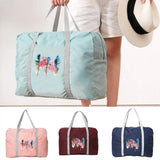 Men's Foldable Fishing Handbag Flamingo Print Camping Storage Pouch