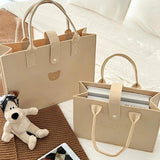 Large Capacity Travel Shoulder Shopping Bag Tote Cartoon Lunch Bag