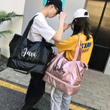 Custom Name Duffel Bag with Wet Dry Pockets & Shoe Compartment