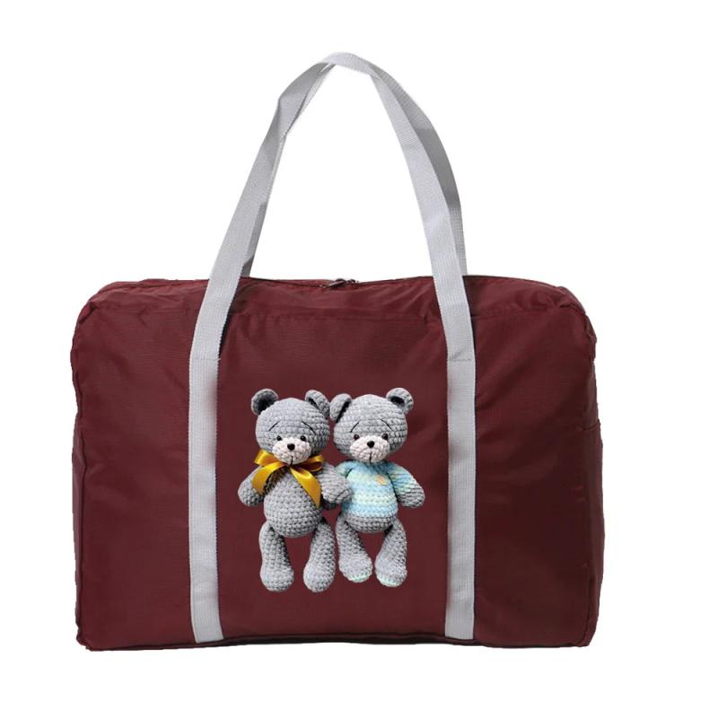 Cartoon Pattern Foldable Fitness Yoga Travel Bag