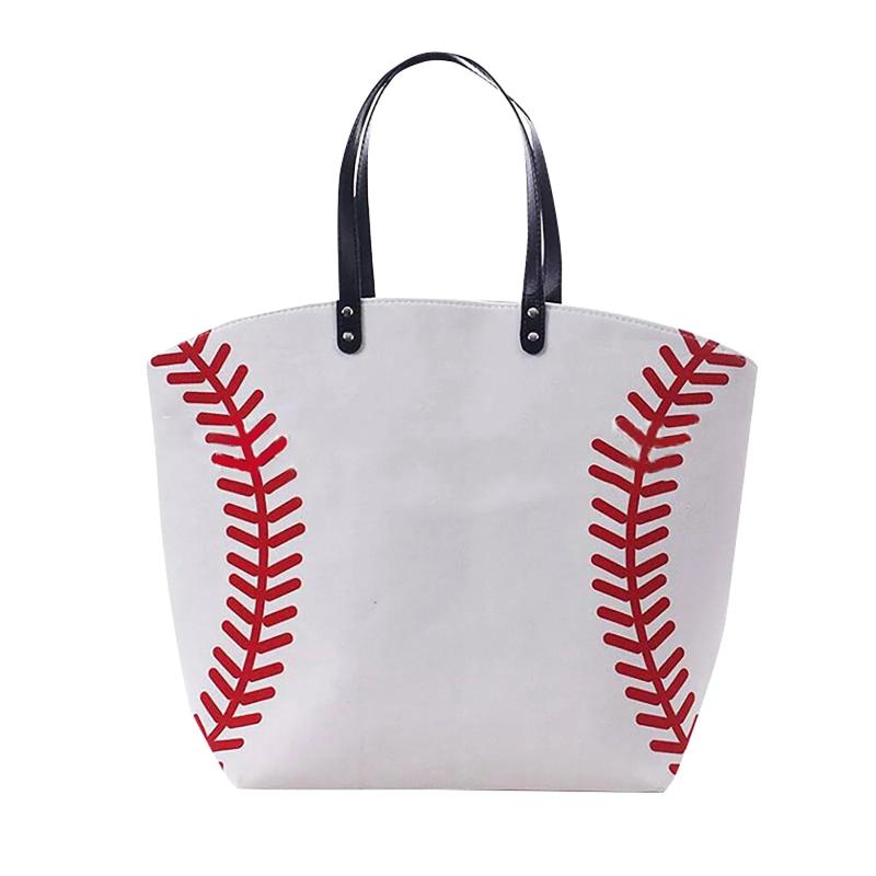 Canvas Tote Bag Reusable Cotton Grocery Shopping Ball Print