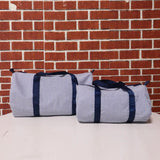 Kids Toddler Seersucker Duffle Navy/purple Striped Personalized Baby Duffle