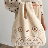 Ins Canvas Bag Corduroy Plush Handbag Leisure Small Bag