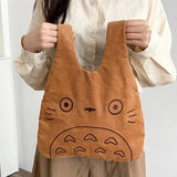 Ins Canvas Bag Corduroy Plush Handbag Leisure Small Bag