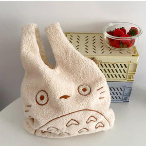 Ins Canvas Bag Corduroy Plush Handbag Leisure Small Bag