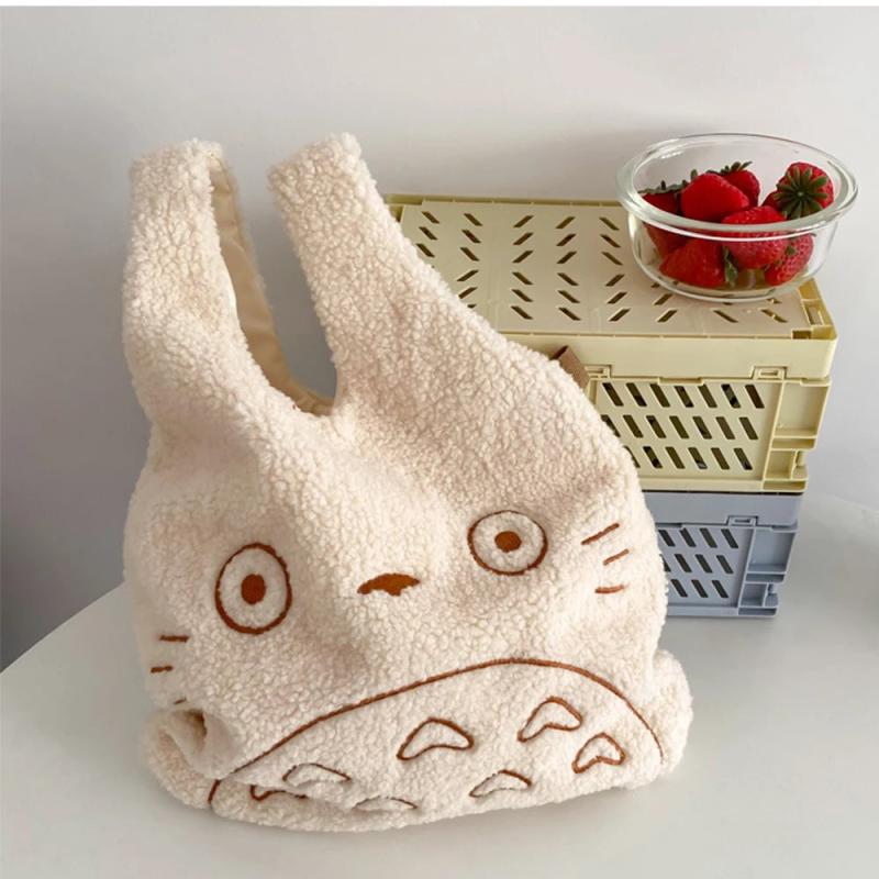 Ins Canvas Bag Corduroy Plush Handbag Leisure Small Bag
