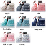 6PCS Polyester Packing Cube Luggage Clothes Organizer Travel Bag