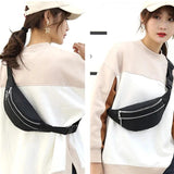 Nylon Man Travel Waist Bag Family Sports Crossbody Pouch Women's Chest Bag