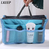 Nylon Travel Insert Organizer Handbag Purse Makeup Bag
