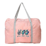 Women Travel Storage Bag Foldable Zipper Luggage Organizer WaterProof Tote