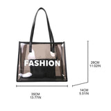PVC Jelly Bag Clear Handbag Summer Shoulder Bags Tote for Girls