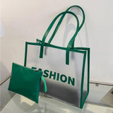 PVC Jelly Bag Clear Handbag Summer Shoulder Bags Tote for Girls