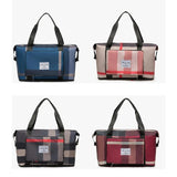 Foldable Gym Tote with Wet Dry Separation and Shoe Compartment