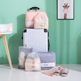 4PCS Waterproof Drawstring Bags Shoes Organizer Travel Bag