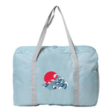 Wave Print Travel Bag Large Capacity Gym Tote Duffel Handbag
