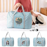 Wave Print Travel Bag Large Capacity Gym Tote Duffel Handbag