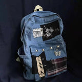 Grunge Y2k Harajuku Denim Backpack School Bag