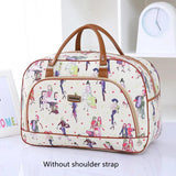 PU Leather Travel Tote Bags Large Feminine Overnight Weekend Duffle Organizer