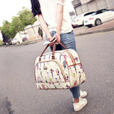 PU Leather Travel Tote Bags Large Feminine Overnight Weekend Duffle Organizer