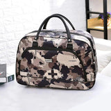 PU Leather Travel Tote Bags Large Feminine Overnight Weekend Duffle Organizer