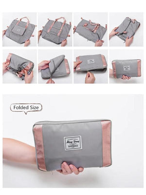 Large Capacity Foldable Travel Bags Waterproof Luggage Tote Handbags