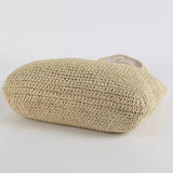 Rattan Women Shoulder Bag Wicker Large Capacity Handbag Beach Straw Tote Purse