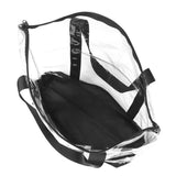 Transparent Clear Waterproof Tote Bag with Zipper Large Tote