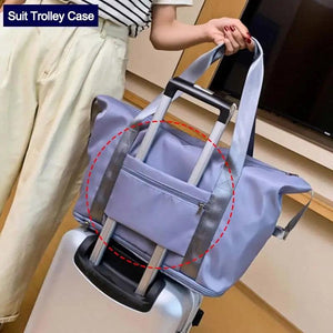 Portable Women Travel Bag Large Capacity Foldable WaterProof Oxford Cloth