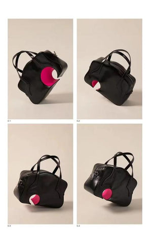 PU Luggage Hollow Out Travel Bag Handbag Duffle