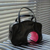 PU Luggage Hollow Out Travel Bag Handbag Duffle