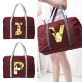 Foldable Waterproof Travel Bag Floral Pattern Unisex Large Capacity HandleBag