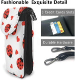 Ladybug Hearts Crossbody Cell Phone Purse Shoulder Bag Small Crossbody Wallet
